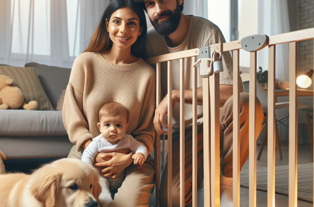Trygghet med ny baby og kjæledyr: tips om hjem og trappegrind